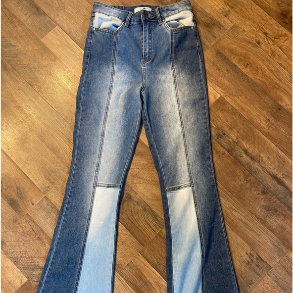 Madden NYC Wide Flare Jeans - Picture 1 of 5
